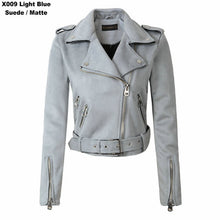 Load image into Gallery viewer, Motorcycle Brown Suede Leather Jacket
