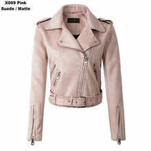Load image into Gallery viewer, Motorcycle Brown Suede Leather Jacket