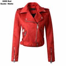 Load image into Gallery viewer, Motorcycle Brown Suede Leather Jacket