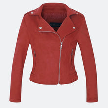 Load image into Gallery viewer, Pink Suede Leather Jacket