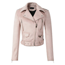 Load image into Gallery viewer, Black Suede Leather Jacket