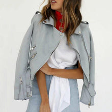 Load image into Gallery viewer, Grey Suede Leather Jackets