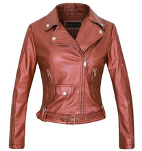 Load image into Gallery viewer, Gray Zipper Leather Jacket