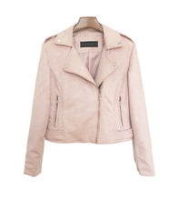 Load image into Gallery viewer, Pink Suede Leather Jacket