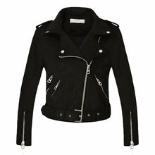 Load image into Gallery viewer, Suede Motorcycle Leather jacket