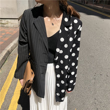Load image into Gallery viewer, Striped Polka Women Blazer