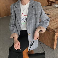 Load image into Gallery viewer, Casual Single Women Plaid Blazer