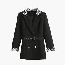 Load image into Gallery viewer, Spring Leopard Patchwork Women Blazer