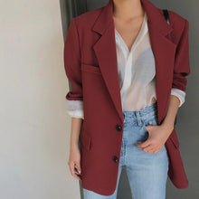 Load image into Gallery viewer, Vintage Red Blazer Jacket