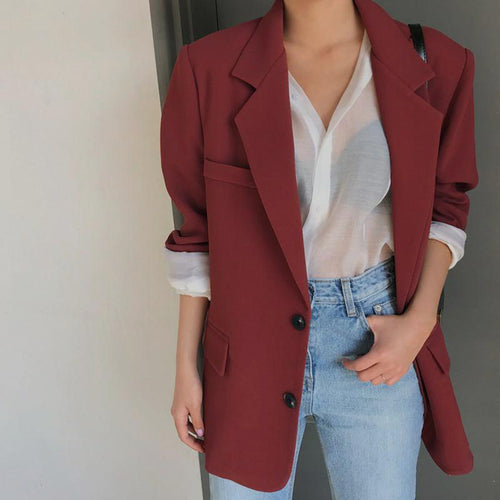 Vintage Red Blazer Jacket