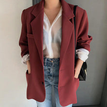 Load image into Gallery viewer, Vintage Red Blazer Jacket