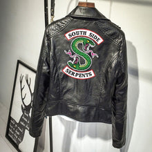 Load image into Gallery viewer, Southside Riverdale Snake  Leather Jacket