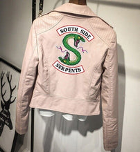 Load image into Gallery viewer, Southside Riverdale Snake  Leather Jacket