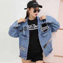 Load image into Gallery viewer, Punk  Denim Jacket