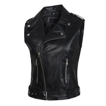 Load image into Gallery viewer, Washed PU Leather Jacket