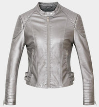 Load image into Gallery viewer, Washed PU Leather Jacket